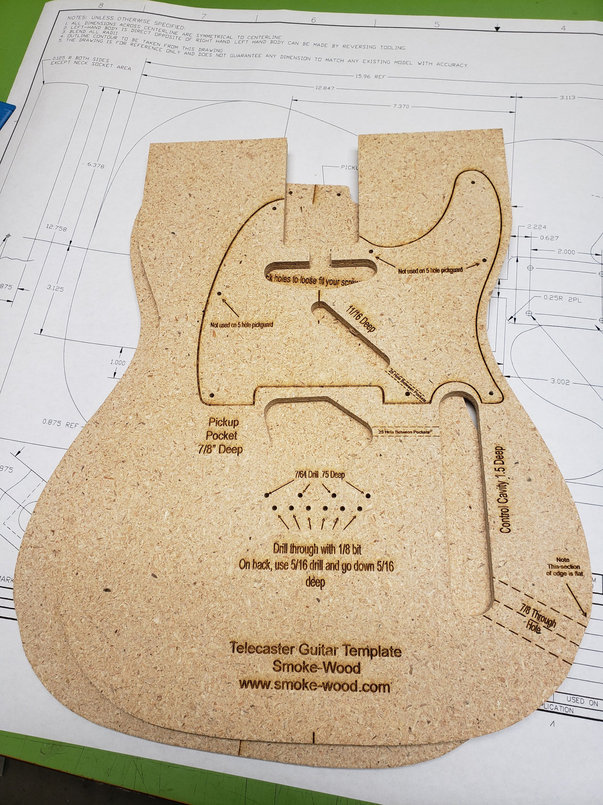 Telecaster guitar template